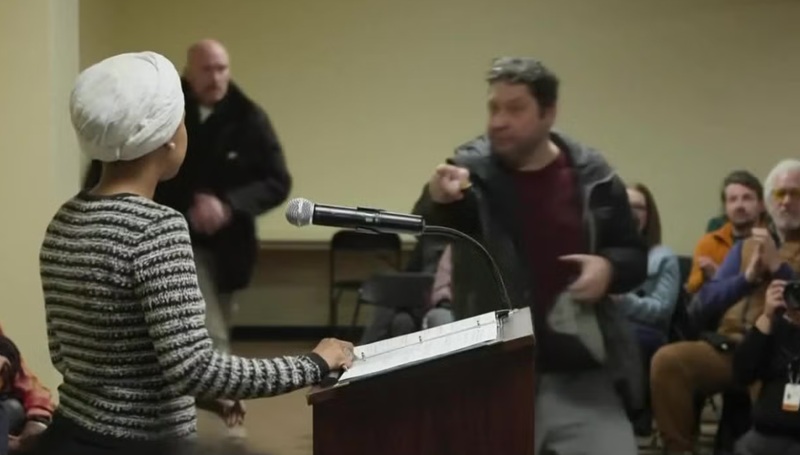 Agitator Arrested After Incident at Rep. Ilhan Omar Town Hall