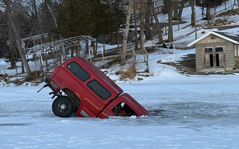 More Vehicles Break Through Area Lake Ice