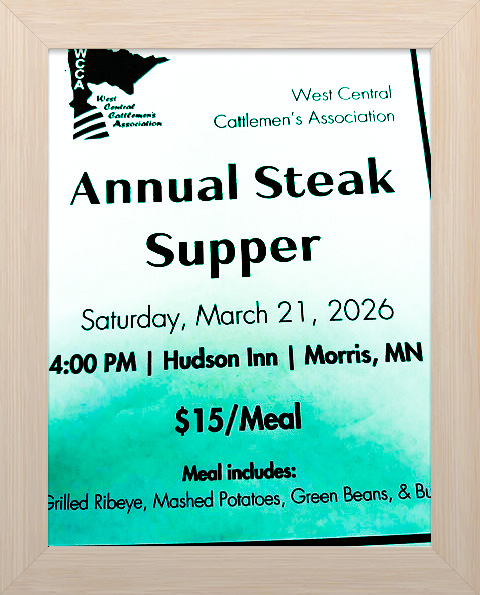 WEST CENTRAL CATTLEMEN’S ASSOCIATION STEAK SUPPER