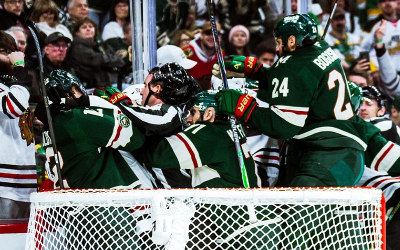 Shorthanded Wild lose at Home to Chicago